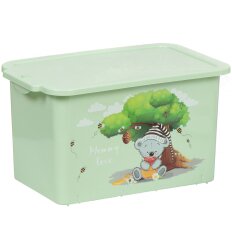 Ящик для игрушек 15 л, с крышкой, чайное дерево, Berossi, Mommy love, АС 49162000