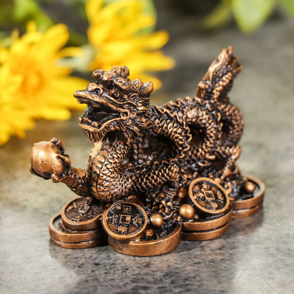 Фигурка декоративная Дракон, 7х5 см, Y6-10613 золотко и дракон или не зли ведьму