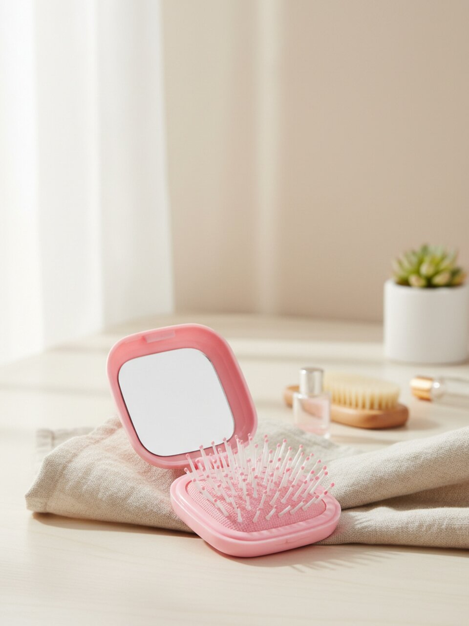 Расческа складная, 8х7 см, в ассортименте, Y4-11530