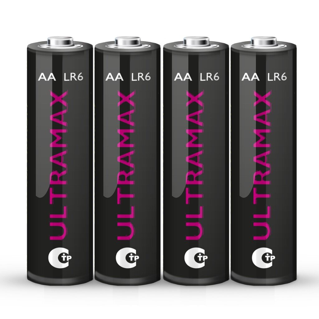 Батарейка ФАZА, АА (LR06, LR6), Ultra Max, алкалиновая, 1.5 В, блистер, 4 шт, 5043022 батарейки buro lithium cr2032 2 штуки блистер