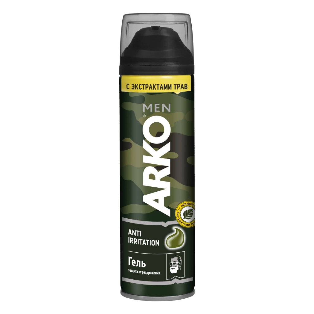 Гель для бритья, Arko Men, Anti-Irritation, 200 мл, 505656