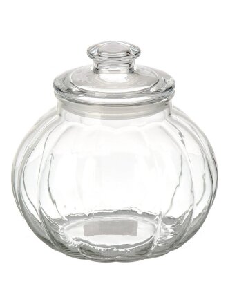 Банка для сыпучих продуктов, стекло, 2.25 л, 19.2х19.3х19.3 см, с крышкой, Mallony, Bolla, 003609