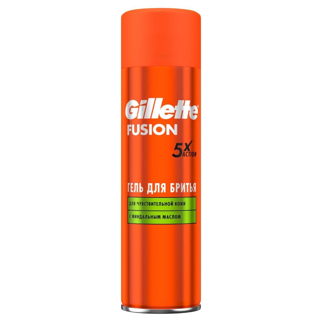 Гель для бритья, Gillette, Fusion Ultra Sensitive, для чувствительной кожи, 200 мл, 0050018079 пена для бритья gillette успокаивающая для чувствительной кожи 200 мл