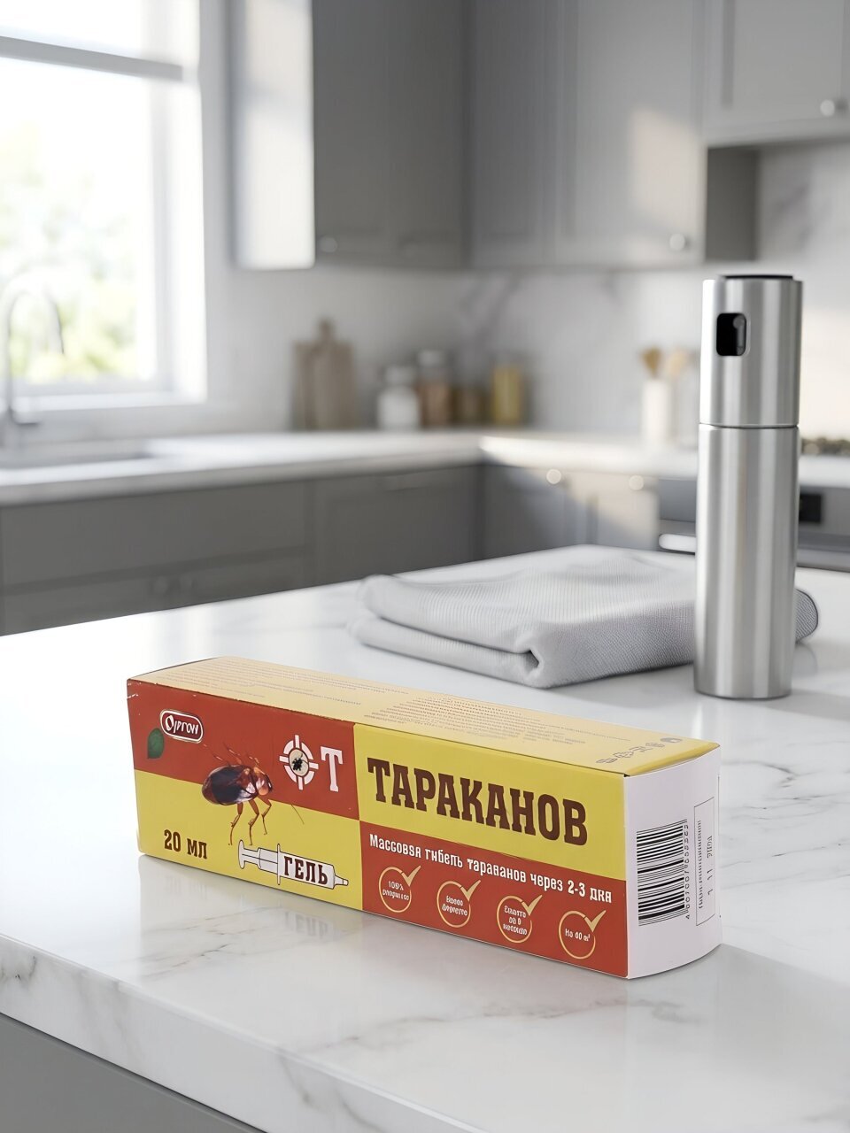 Инсектицид от тараканов, от вредителей, гель, 20 мл, Ортон