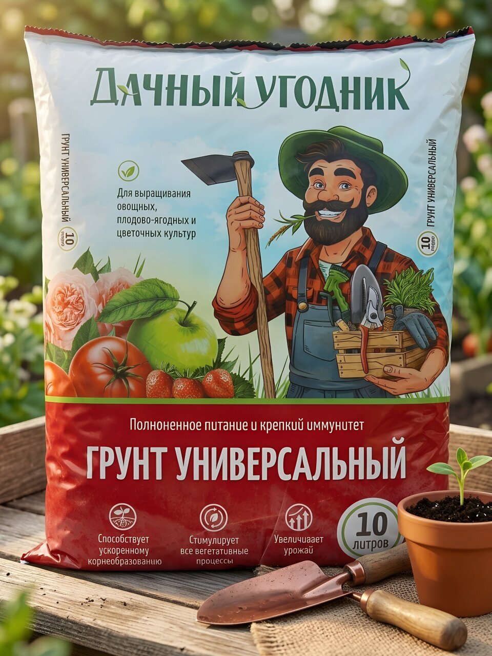 Грунт Дачный угодник, универсальный, 10 л, Peter Peat