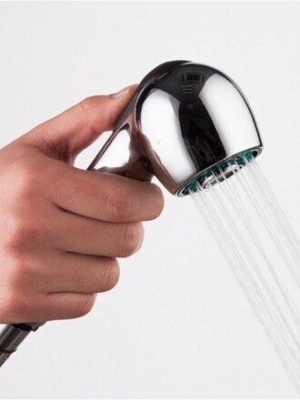 Лейка для смесителя выдвижного, пластик, 2 режима, хром, Frap, F26