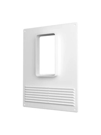 Площадка торцевая пластик, с решеткой, 205х240 фланец 55х110 вертикальная, Viento, 511ПВР