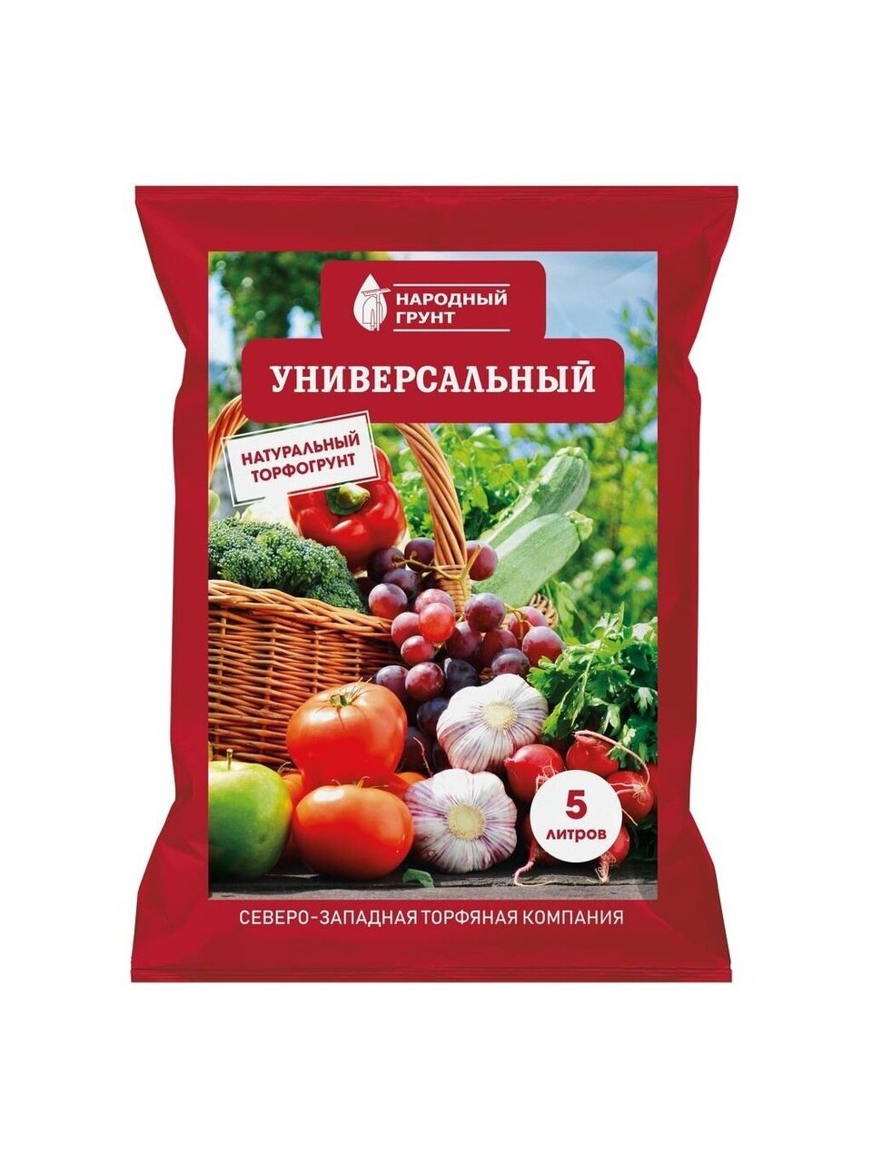 Грунт Народный, универсальный, 5 л, СЗТК