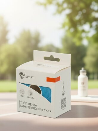 Тейп-лента 500х5 см, хлопок, самоклеющаяся, кинезиол, в ассортименте, By Sport, 138-059