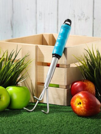 Рыхлитель 3 зуб, сталь, 70х330 мм, черенок пластиковый, Grandy, Connect, 360501