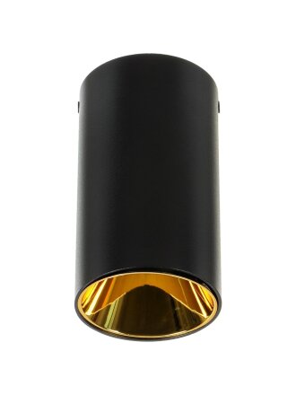 Светильник светодиодный, JazzWay, PDL-R 14080, 50 Вт, GU10, IP20, 8х8х14 см, 230 В, черный, золотой, 5031364