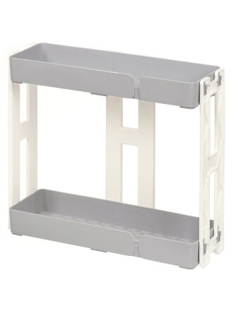 Полка универсальная, пластик, 2 секции, 6606