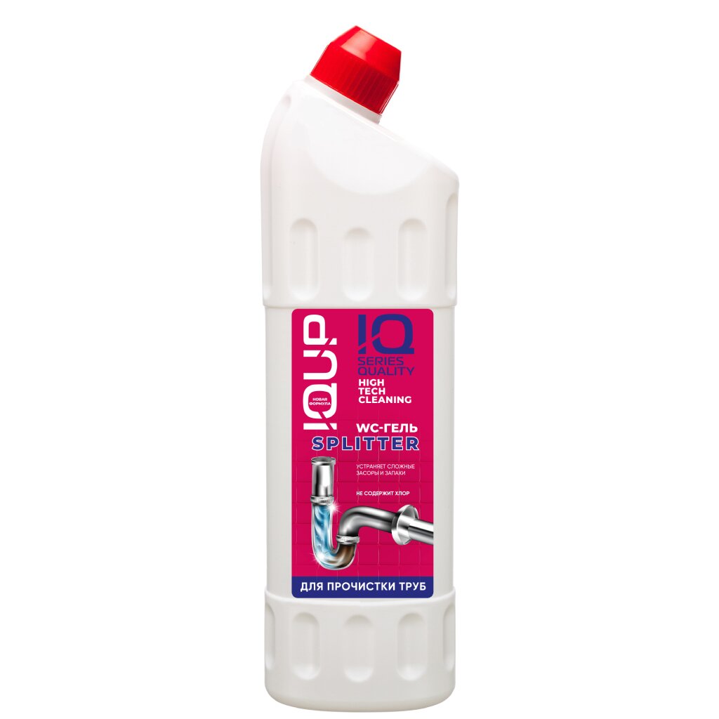 Чистящее средство IQUP, Splitter, 1 л, для прочистки труб и устранения засоров средство для прочистки труб жили мыли