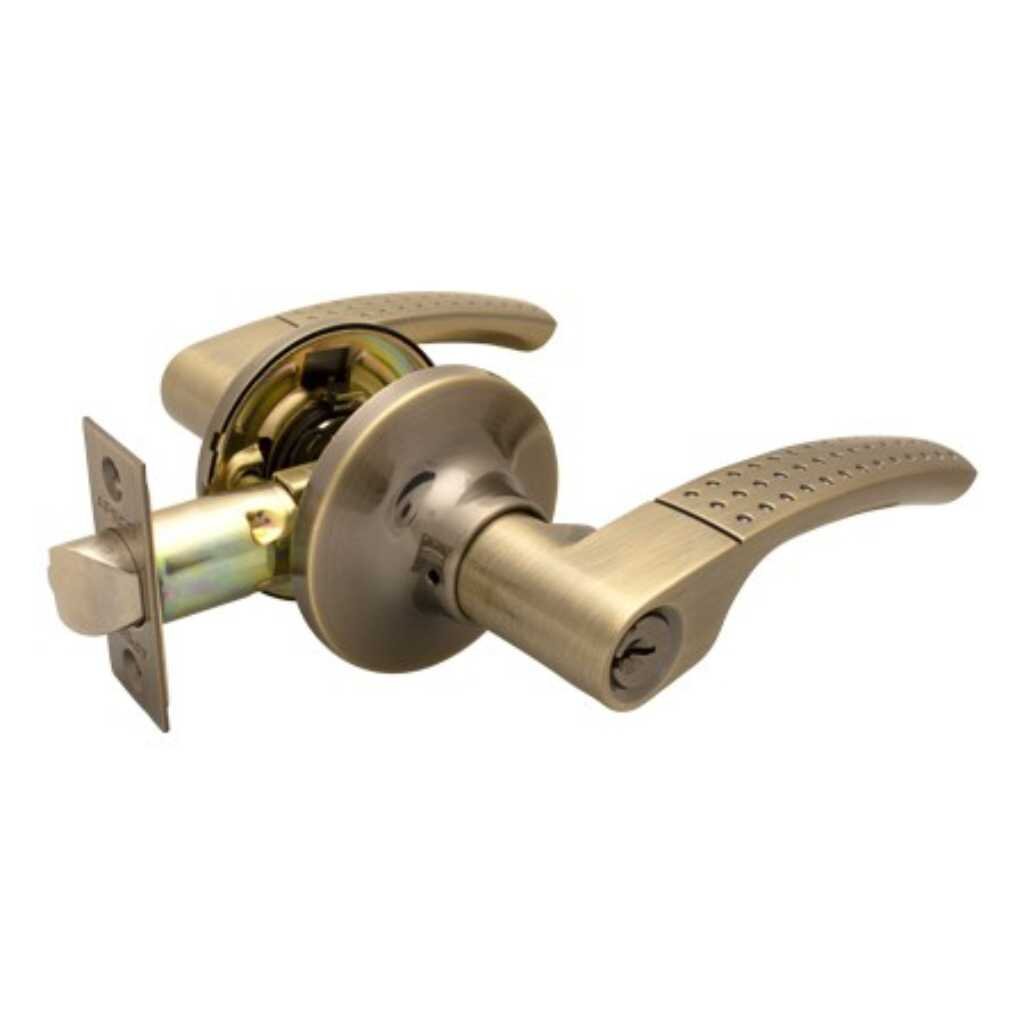 Защелка врезная, Apecs, 8026-01-AB, 00019263, язычок металлический, с фиксатором, ключ, бронза большой разноуровневый металлический ящик сервис ключ