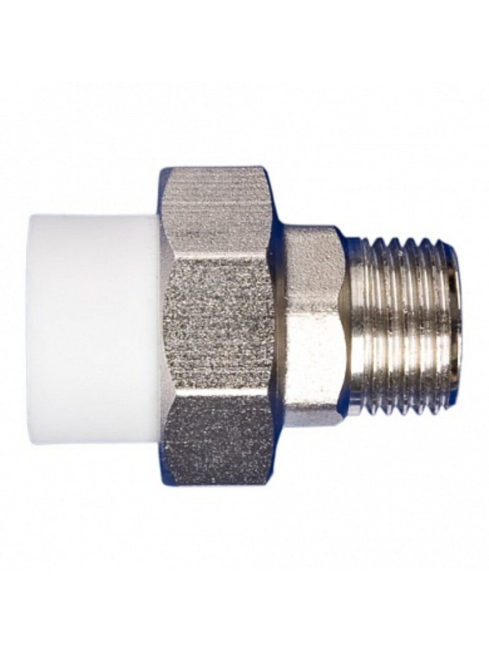 Муфта разъемная полипропилен, d20х1/2'', наружная резьба, разъемная PPRC, MeerPlast