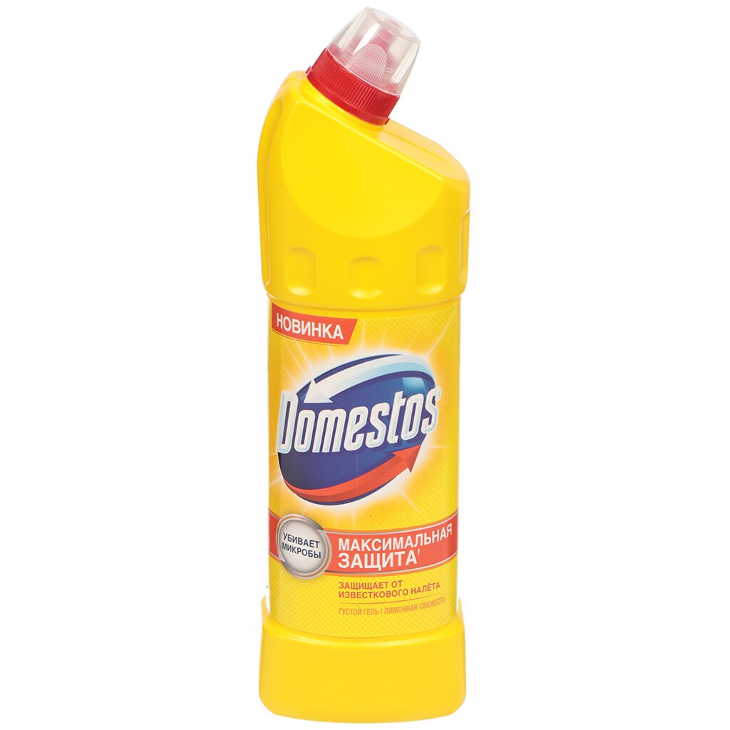 Чистящее средство универсальное, Domestos, Лимонная свежесть, гель, 1 л чистящее средство санитарно гигиеническое чистин гель 750 г
