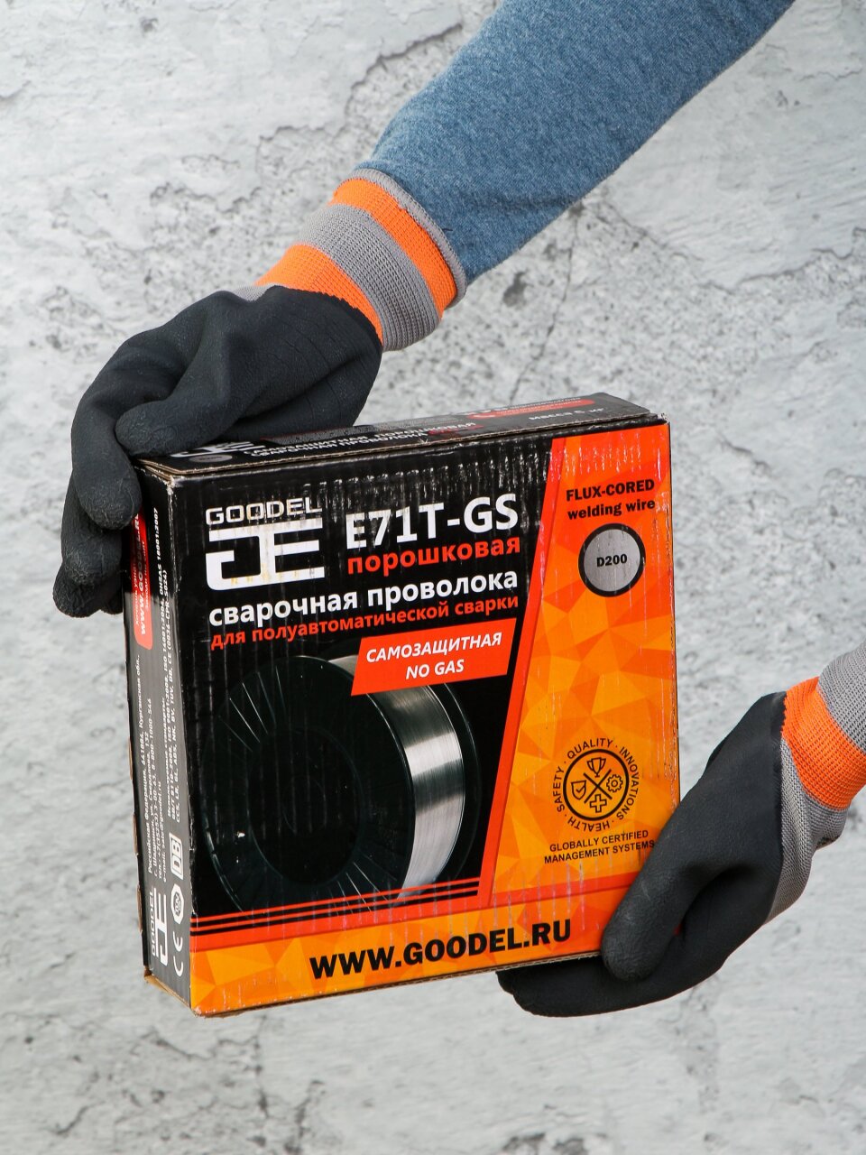 Проволока сварочная Goodel, порошковая, диаметр 1 мм, 5 кг, 71TD20010J