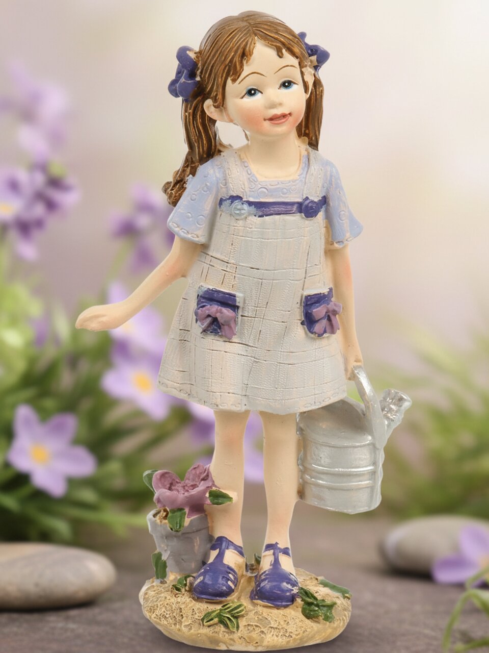 Статуэтка полистоун, Лавандовая весна, 14х8х16 см, Lefard, 162-989