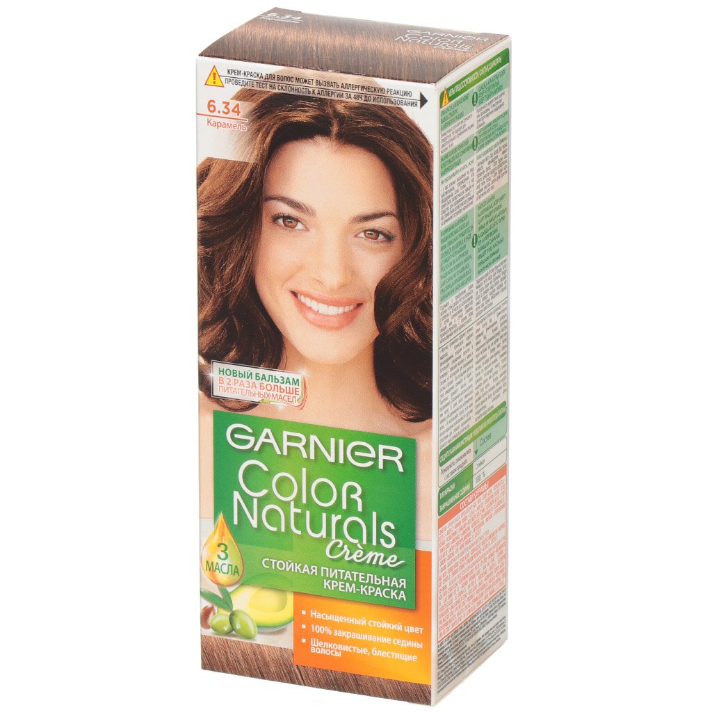 Краска для волос Garnier Color Naturals 6.34 Карамель