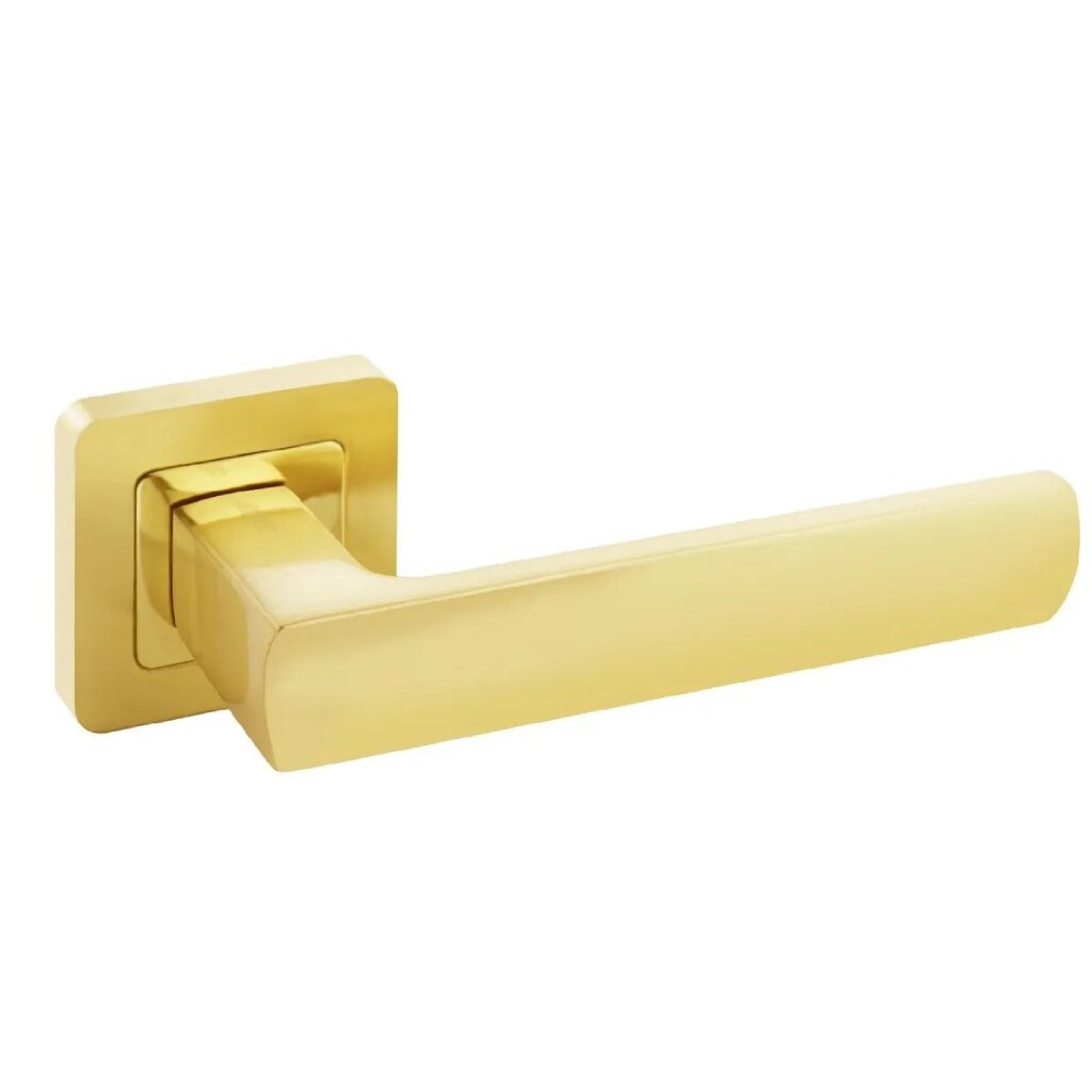 Ручка дверная Аллюр, КОЛОМБО SB (2370), 00012004, матовое золото ручка cappio м о 32 мм с узором матовое золото