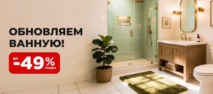 Уютная ванная со скидкой до -49%