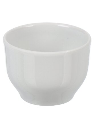 Солонка фарфор, 5 см, 100 мл, Дулевский фарфор, Юбилейный Белая, 037072