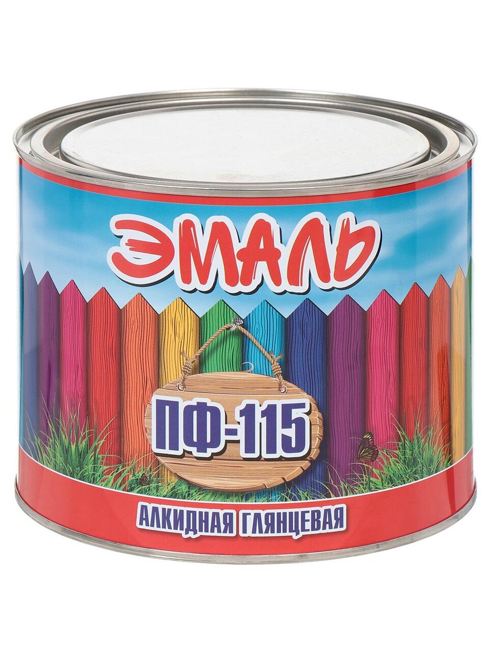 Эмаль Zabor, ПФ-115, алкидная, глянцевая, серая, 1.8 кг