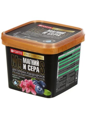 Удобрение для голубики и рододендронов, с серой и магнием, ведро, 1 л, Bona Forte
