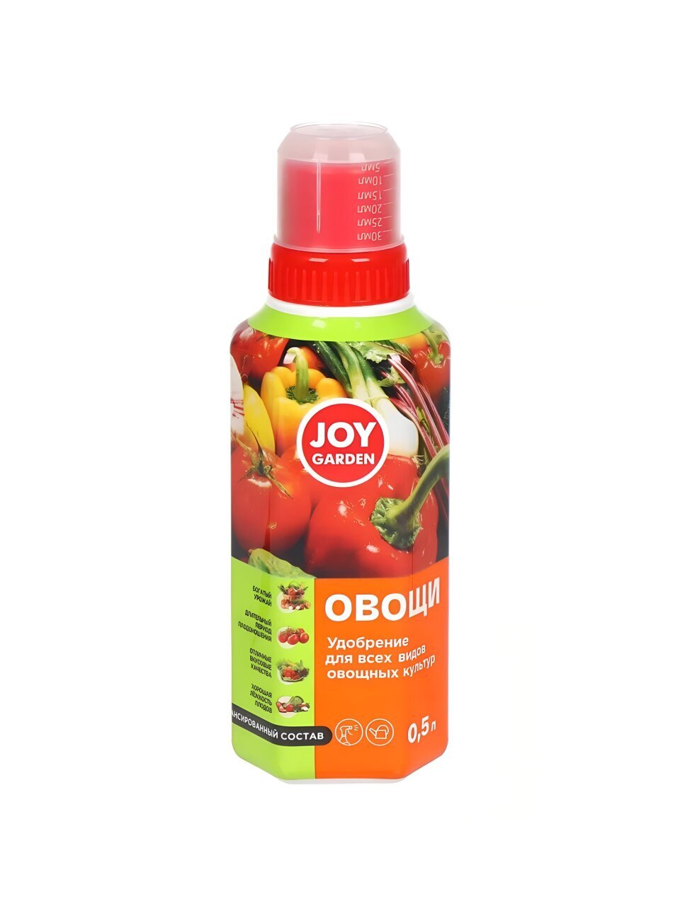 Удобрение Овощи, для овощных культур, жидкость, 500 мл, Joy