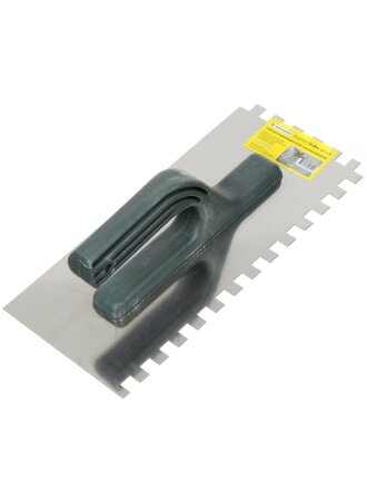 Гладилка зубчатая, 20 зуб, 130х280 мм, зубцы 10х10 мм