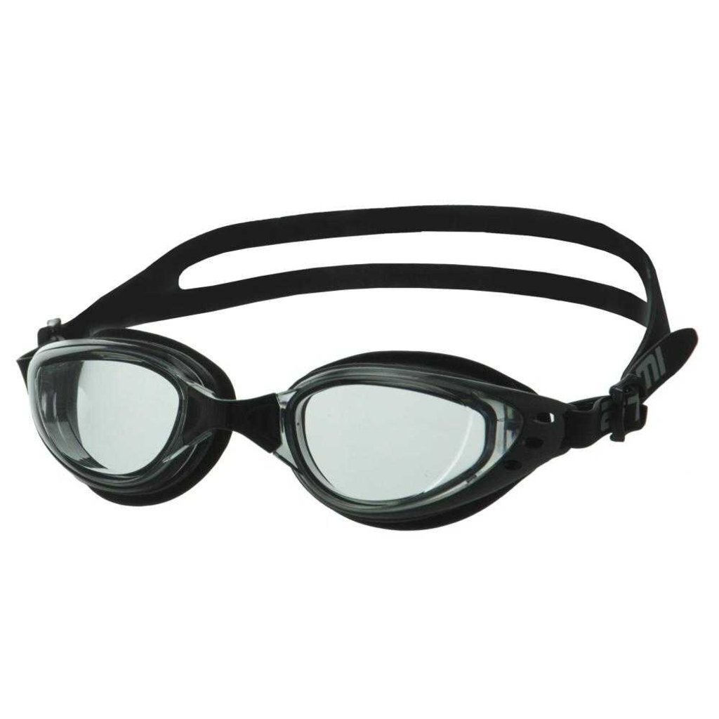 Очки для плавания Atemi, силикон (чёрн/сер), B202, 00000136548