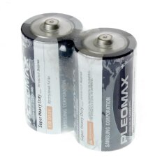 Батарейка Pleomax, D (R20), Super heavy duty Samsung, солевая, 1.5 В, спайка, 2 шт