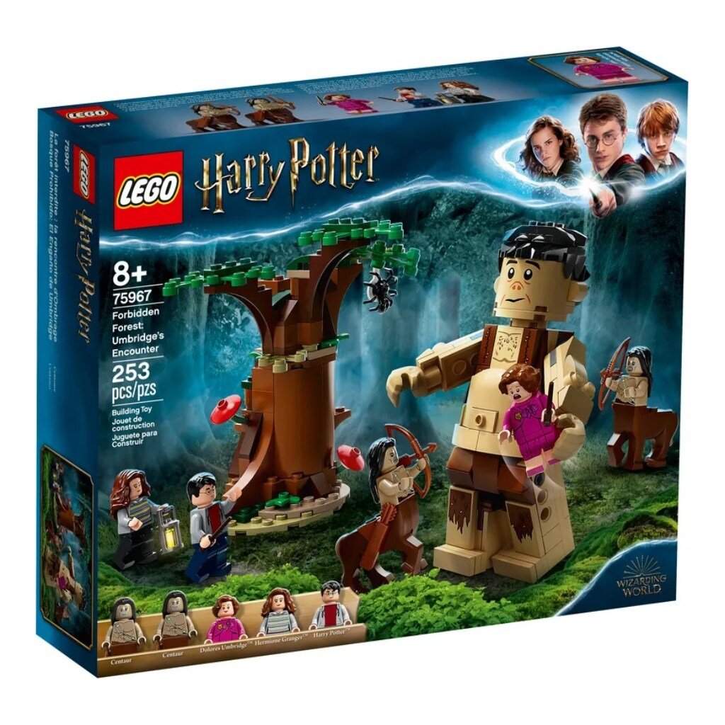 Конструктор Lego, Harry Potter, Запретный лес: Грохх и Долорес Амбридж, 7-9  лет, 253 детали, 75967 - купить оптом со складов в Москве и Воронеже -  оптовая база Спектр