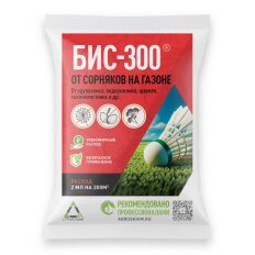 Гербицид Бис-300, от сорняков на газоне и землянике, 3 мл, ампула, избирательного действия, Агрусхим