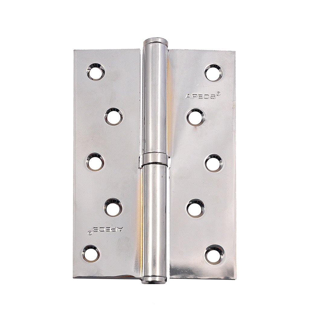 Петля врезная для деревянных дверей, Apecs, 120х80х3 мм, правая, B-Steel-CRR, 13718, с подшипником, хром