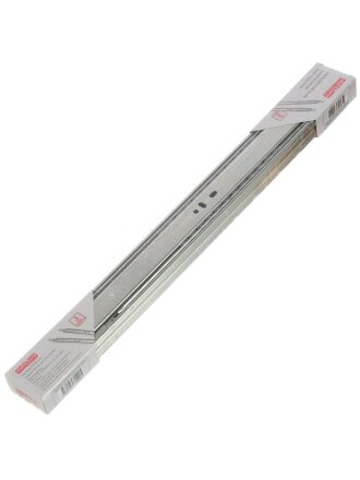 Направляющая шариковая с доводчиком 18", 450х45 мм, 2 шт, хром, StahlBuro, 16338