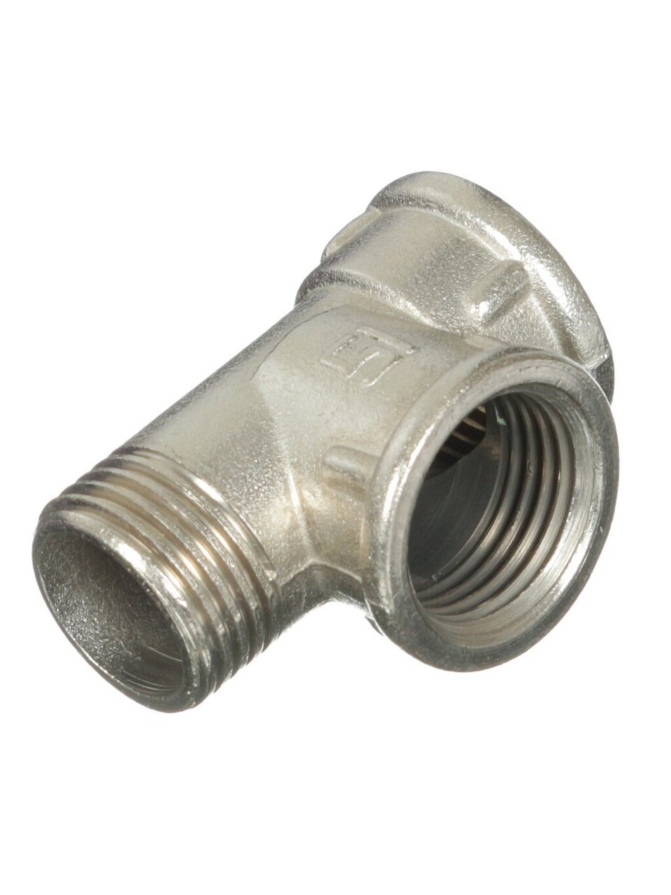 Тройник 3/4&amp;quot;, г-г-ш, никель, STI