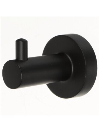 Крючок на саморезах, 7х5 см, металл, черный, Y9-046