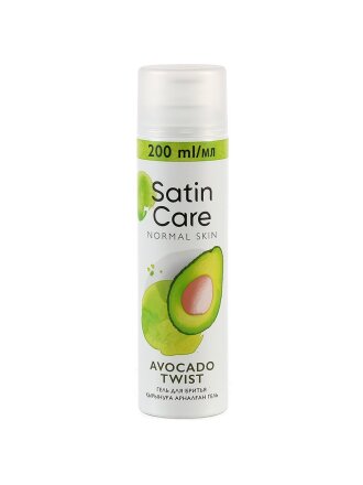Гель для бритья женский, Satin Care, Avocado Twist, Увлажняющий, 200 мл, 50012075