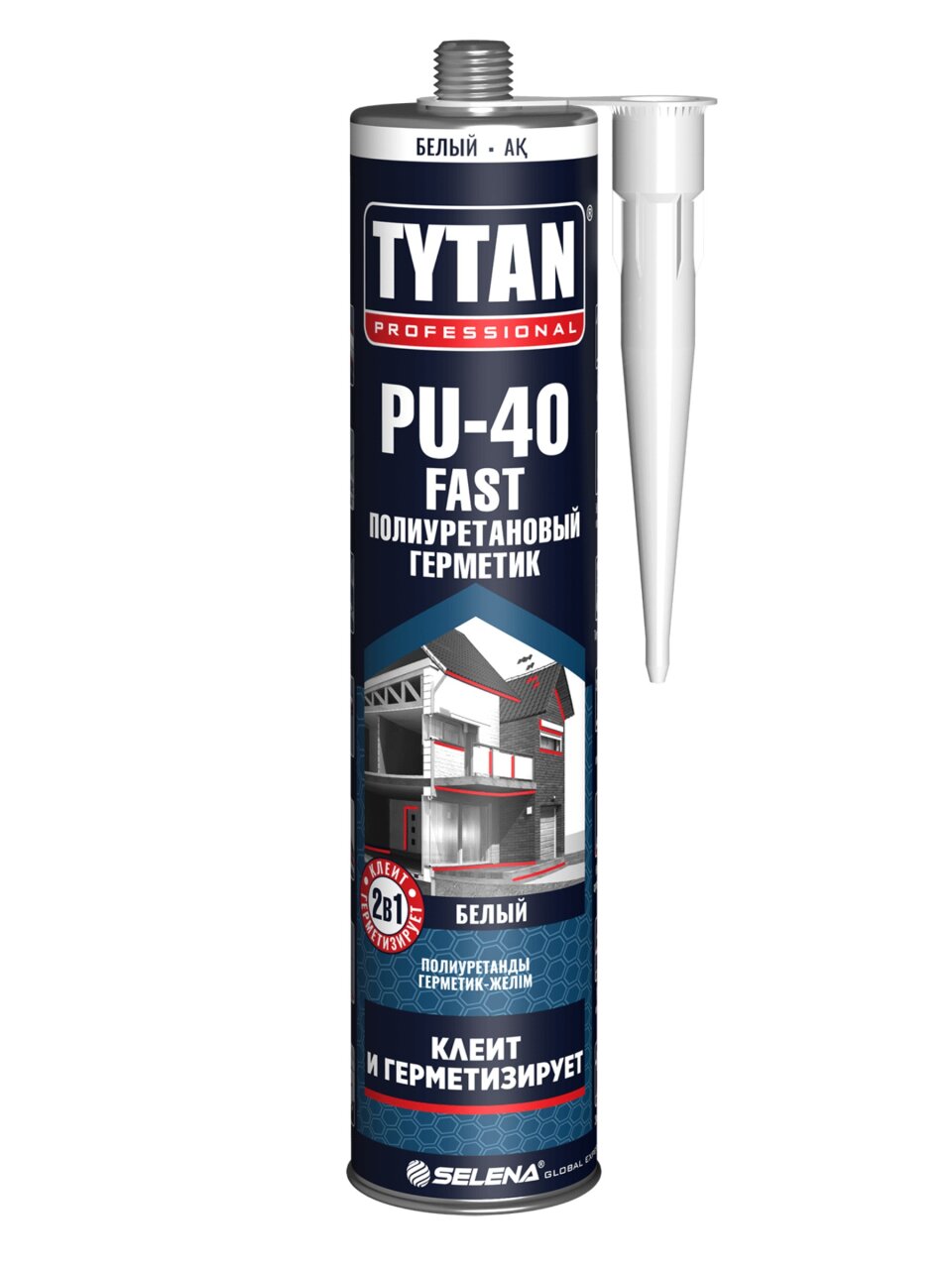 Герметик полиуретановый, Tytan, PU 40, 66244/16791/35780, 310 мл, белый