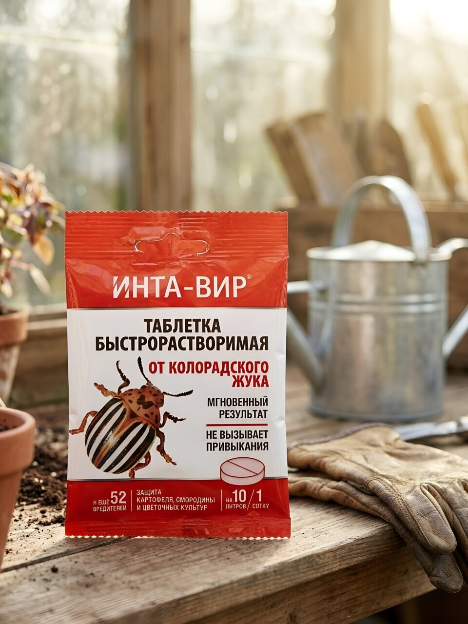 Инсектицид от колорадского жука, таблетка, 8 г, Инта-вир