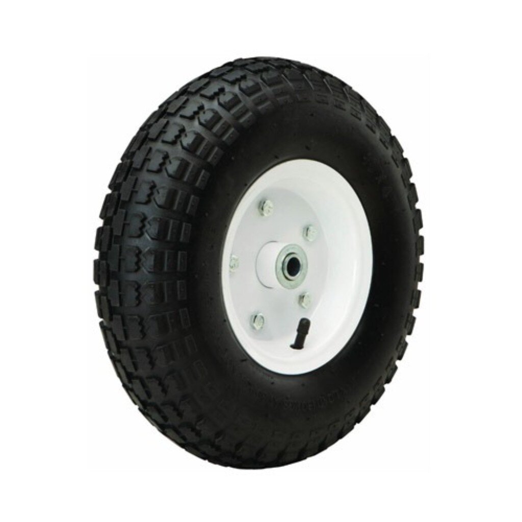 Колесо для тачки 4.00-6, втулка D16 мм, пневматическое, Mawipro, PR6211
