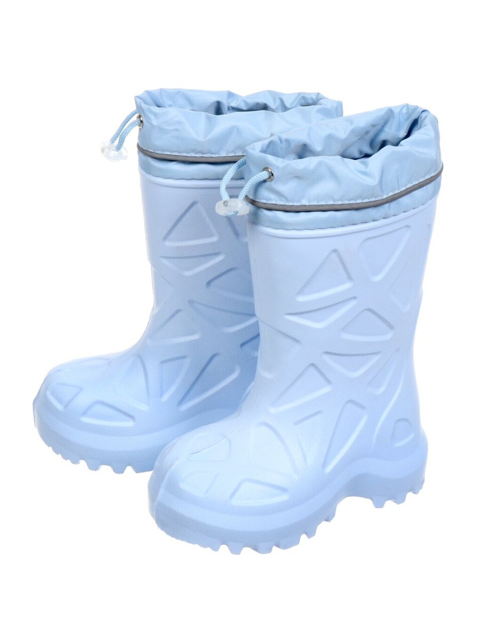 Сапоги детские, ЭВА, голубые, р. 23-24, утепленные, 492 НУ