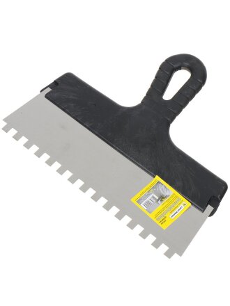 Шпатель для клея, нержавеющая сталь, зубчатый, 25 зуб, 8х8 мм