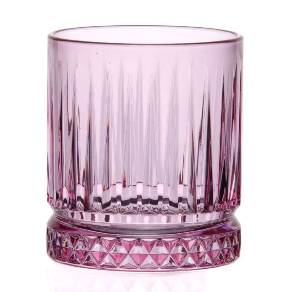 Стакан 355 мл, стекло, Pasabahce, Элизия/Энжой, розовый, 520004SLBP стакан 450 мл стекло pasabahce elysia энжой розовый 520015slbp