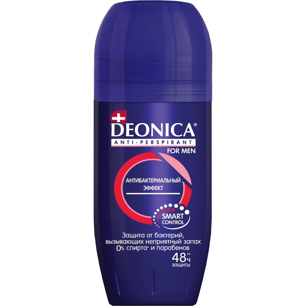 Дезодорант Deonica, Антибактериальный эффект, для мужчин, ролик, 50 мл пена для бритья deonica чистый эффект 240 мл 46 50056 49911 0