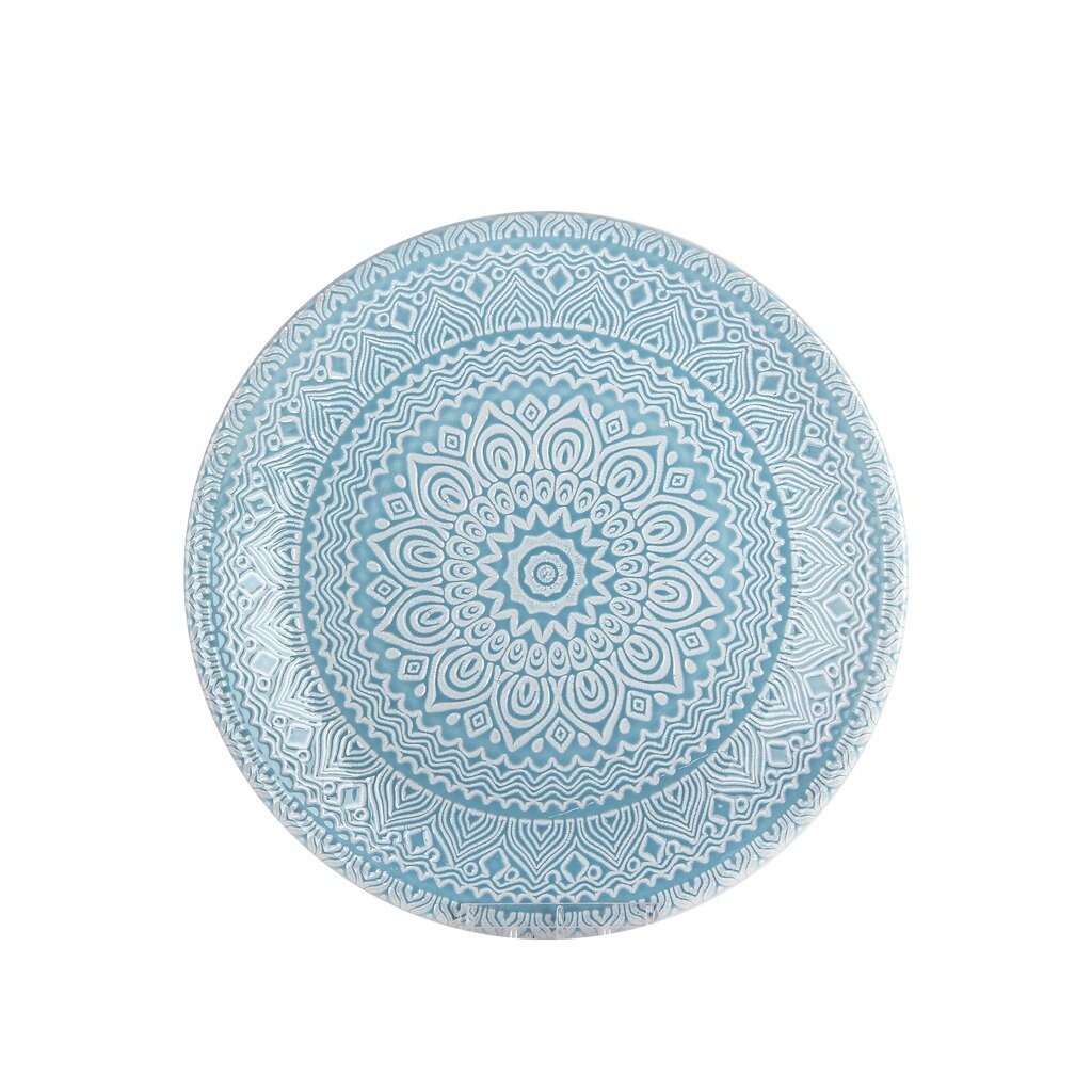 Тарелка десертная, керамика, 21 см, круглая, Romano blue, 19S157S/P