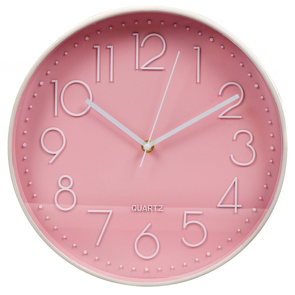 Часы настенные, 30х30х4.5 см, круглые, пластик, Пастель, Y4-5204 классные часы 3 4 классы