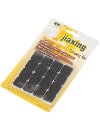 Подкладка под мебель 16 предметов, черная, 20х20 мм, Y490