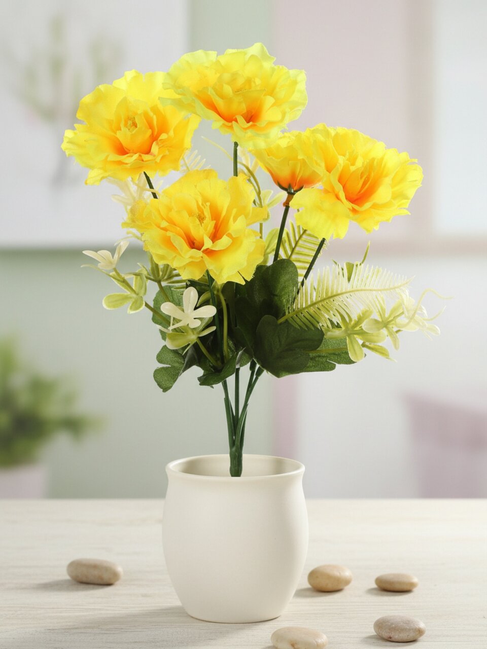 Цветок искусственный декоративный пасхальный, Азалия, 5 головок, 30 см, в ассортименте, FP228